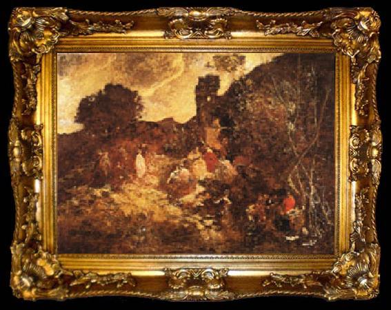 framed  Adolphe-Joseph Monticelli Mrseilles, ta009-2